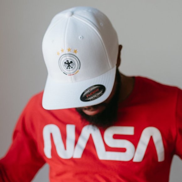 Germany Futbol National Soccer Team Fitted Cap Deutschland Euro Cup Hat L/XL - Picture 5 of 6